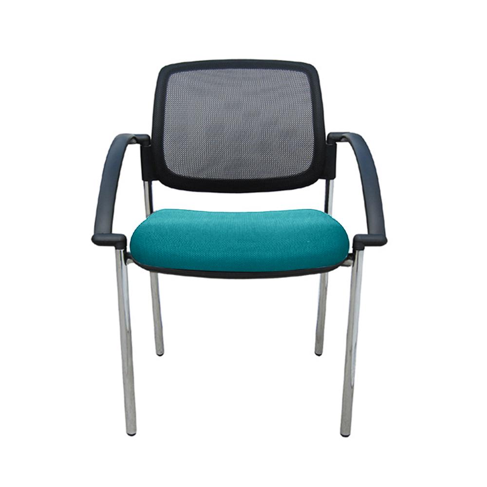 Titanium Mesh Back Chair with Arms