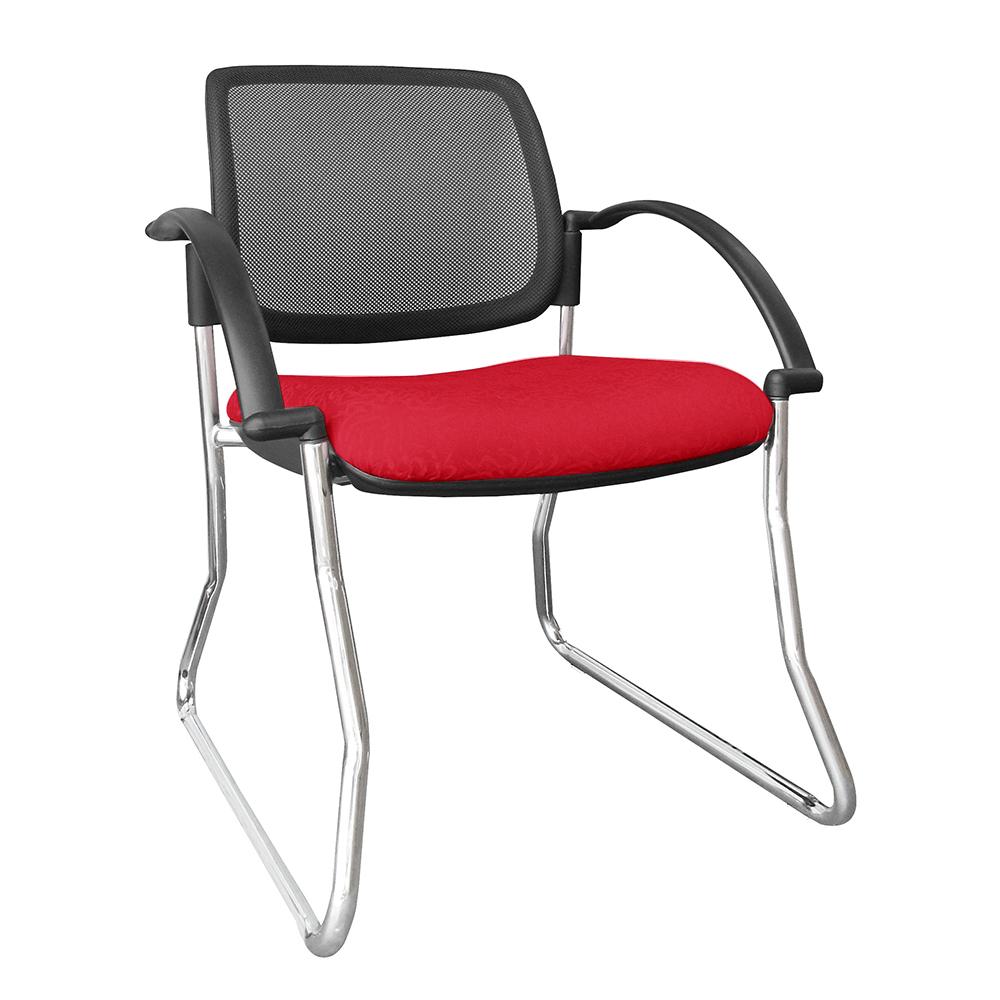 Titanium Mesh Back Chair with Arms