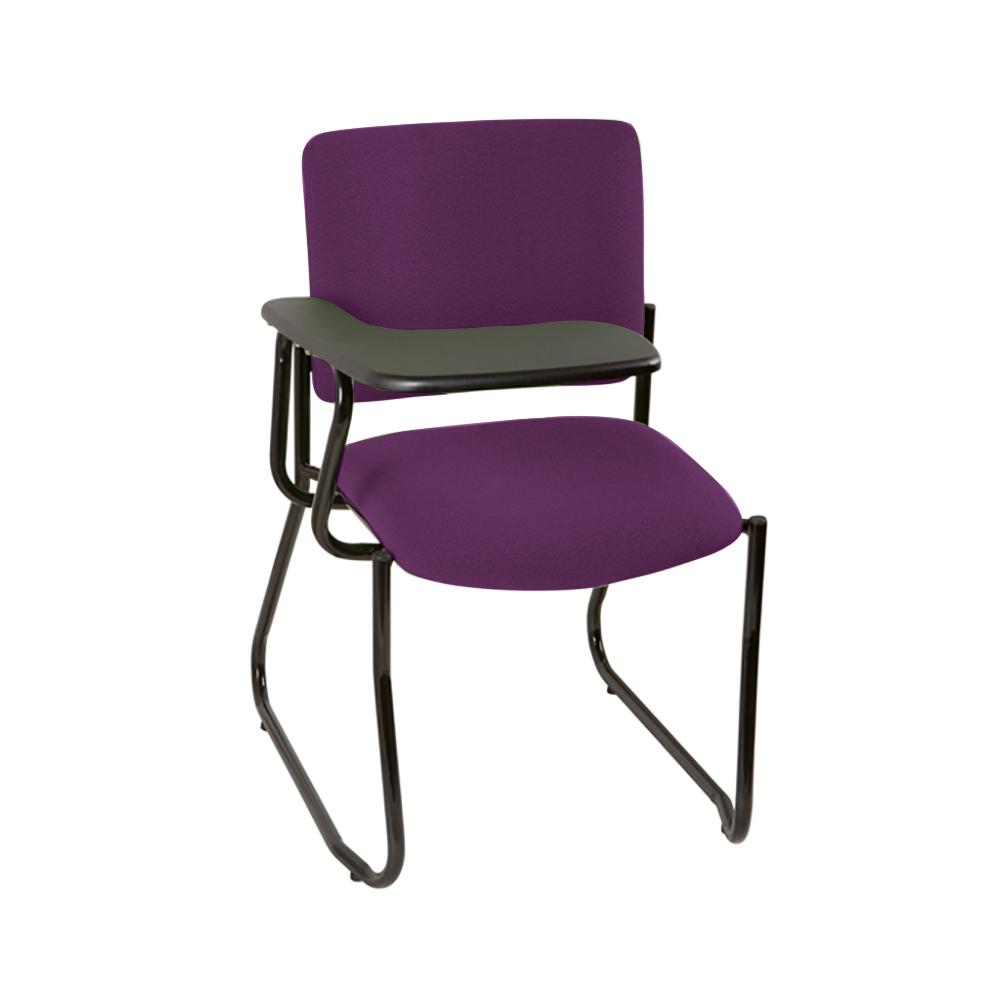 Vera High Back Sled Base Chair with Tablet Arms